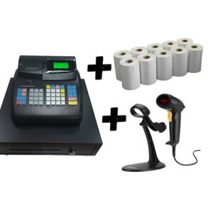 Cash Till / Cash Register With Drawer G1000 With Scanner + Stand + Rolls bakery support equipment detail view 2