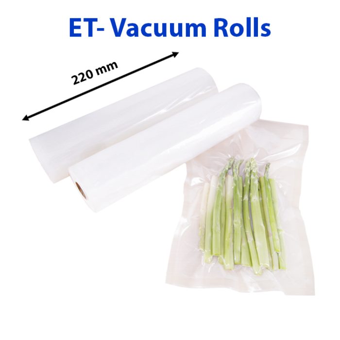 ET - Perforated Vacuum Bags 220mm X 10m commercial packaging equipment