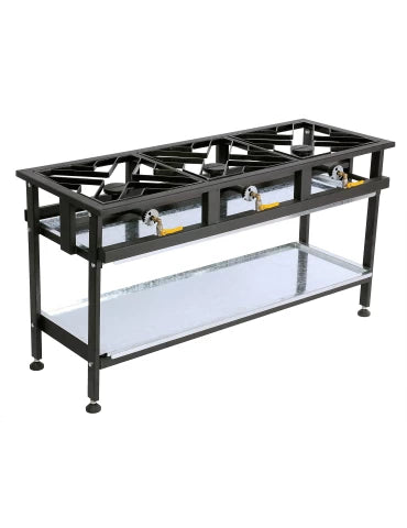 Boiling Table Solid 3 Burner commercial processing equipment
