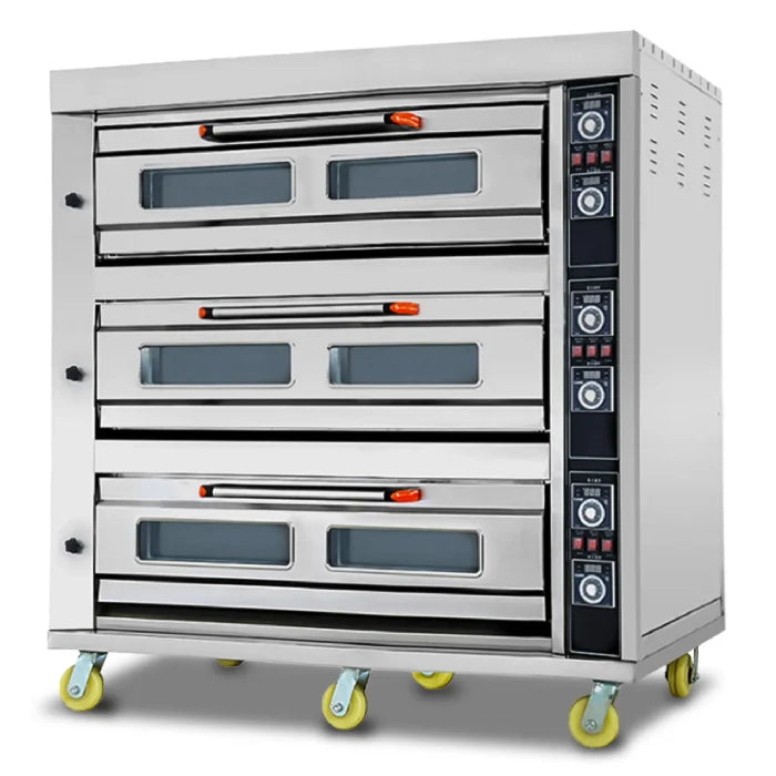 Oven 3 Deck 12 Tray Electric - 90 Loafs commercial bakery oven detail view 3