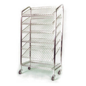 7-tier Bread Display Trolley bakery refrigeration and display unit detail view 3