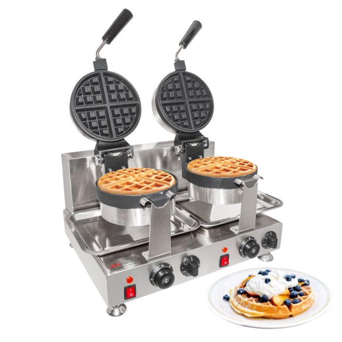 BELGIAN Double Waffle Machine - Rotating commercial party equipment