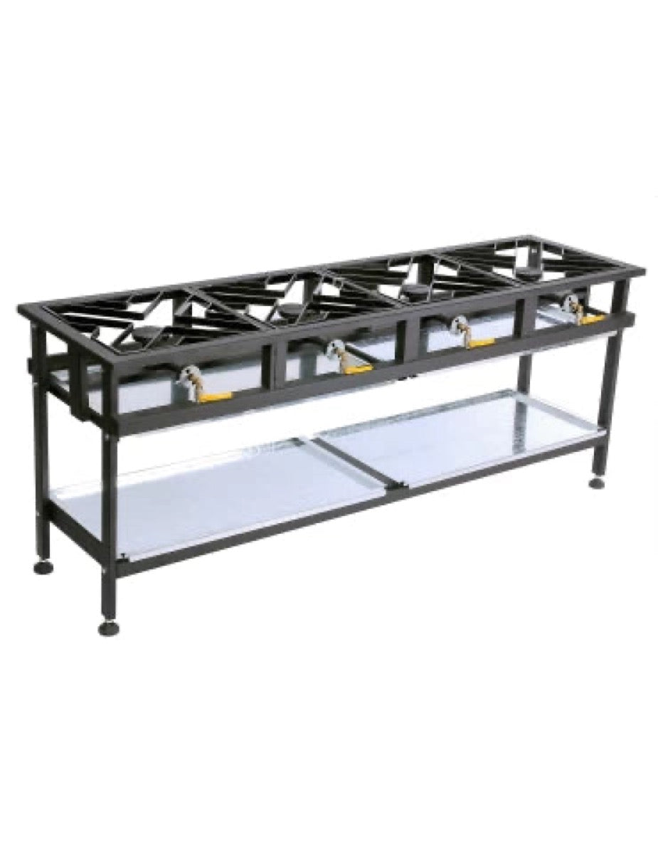Boiling Table Solid 4 Burner commercial processing equipment
