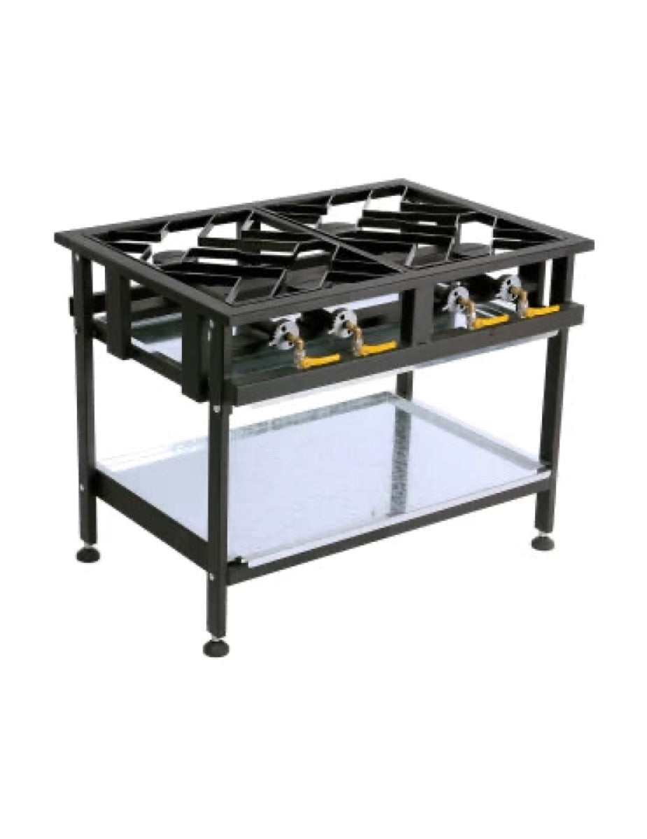 Boiling Table Staggered 4 Burner commercial processing equipment