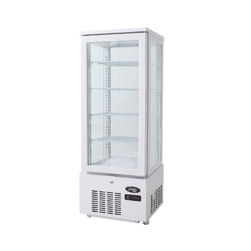GALILEO Refrigerated Glass Display Fridge - White commercial display fridge for South African commercial kitchens