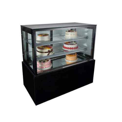Flat Glass Cake Display Fridge 900mm - Floor Standing commercial display fridge for South African commercial kitchens