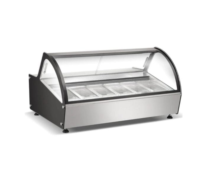 Gelato Freezer - 6 Flavour - Counter Top commercial freezer detail view 3