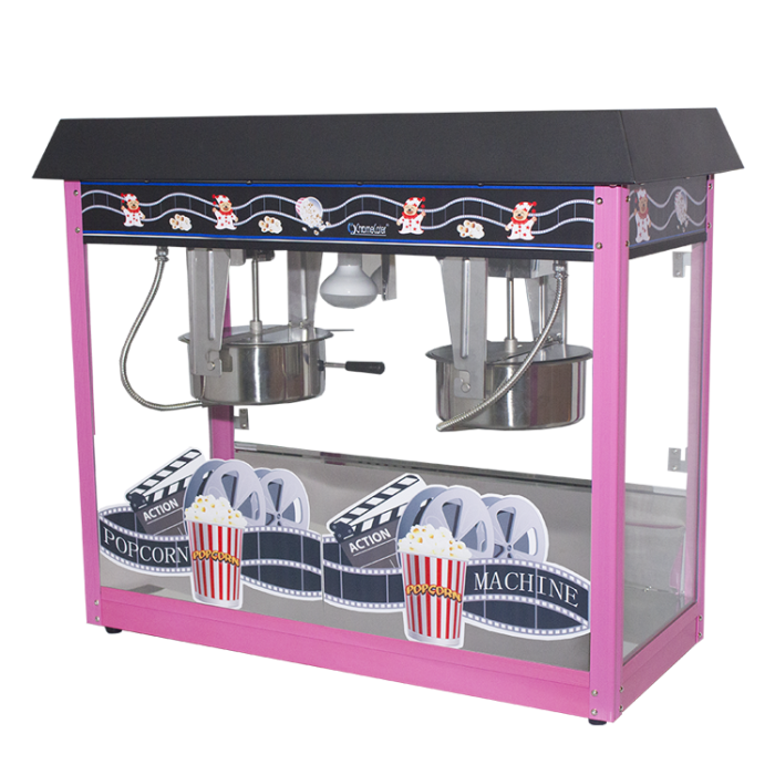 Popcorn Machine 2x8oz POP6A-2 Pink & Black event snack equipment