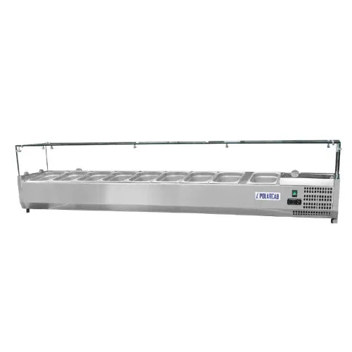 Polarcab Pizza Ingredient Fridge - 9 Division commercial display fridge for South African commercial kitchens