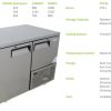 Fridgestar Underbar Cooler 1.5 Door - Steel Doors commercial display fridge detail view 4