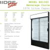 Double Door Display Fridge (Fridgestar) - Sliding Doors (Es1360) commercial display fridge detail view 4