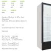 Fridgestar Full Glass Double Door Upright Freezer - FC1135 commercial display fridge detail view 5