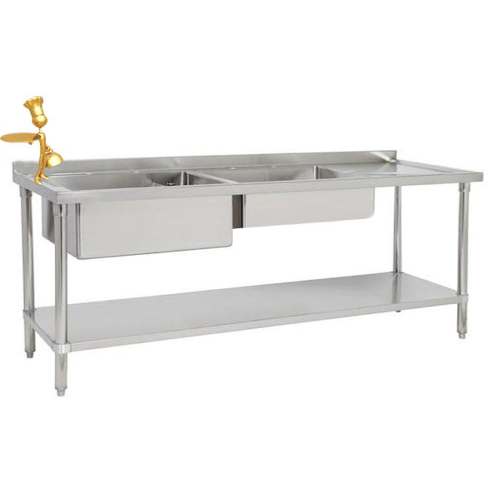 (SS201 1.0MM) Sink 1820mm Combination commercial processing equipment