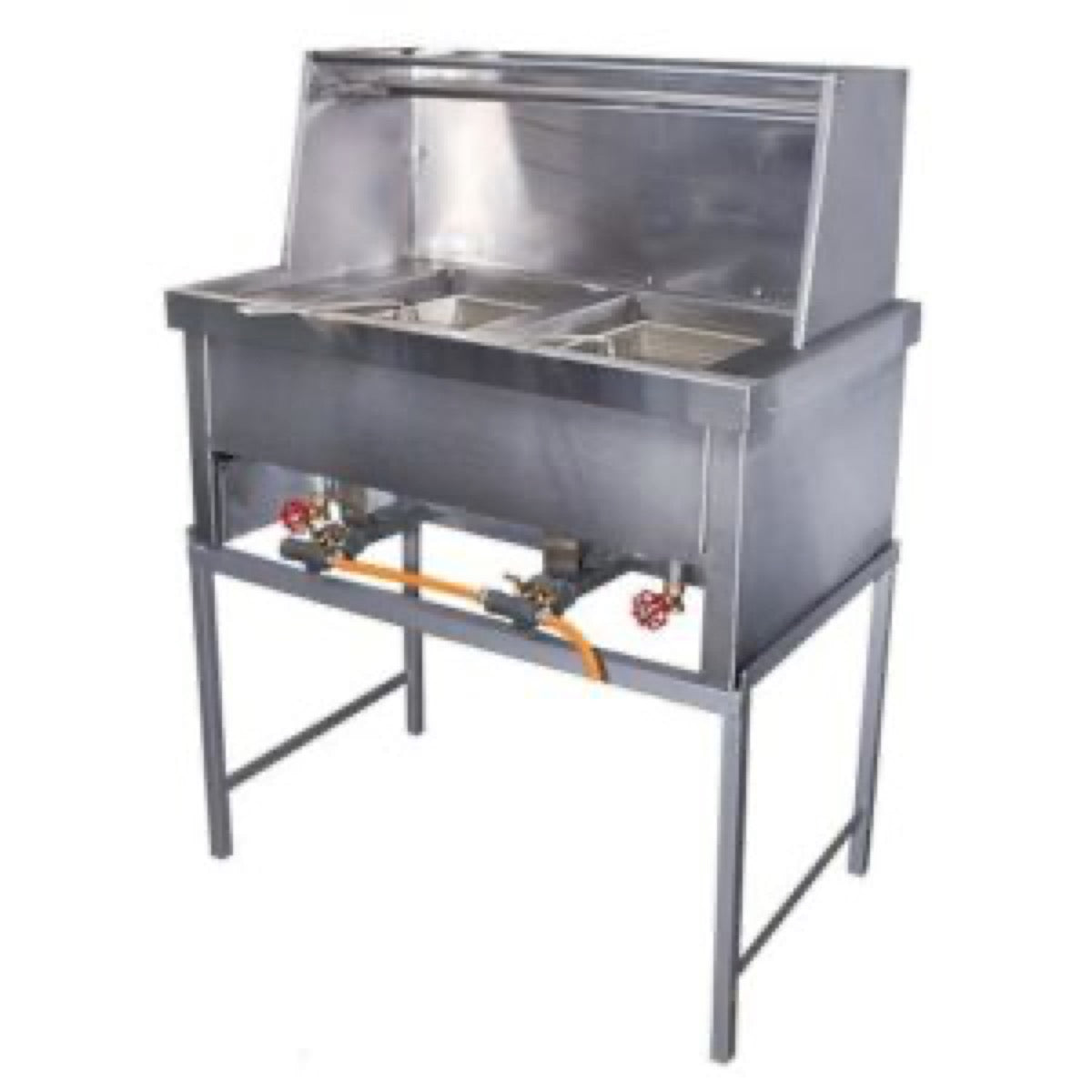 Spaza Gas Fryer (2x20lt) With Baskets commercial gas fryer