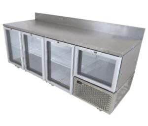 Fridgestar Underbar 3.5 Door - Glass Display - With Splashback commercial display fridge detail view 2