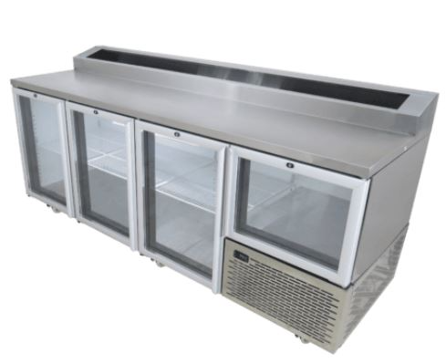 Fridgestar Underbar 3.5 Door - Glass Display - Pizza Top commercial display fridge detail view 2
