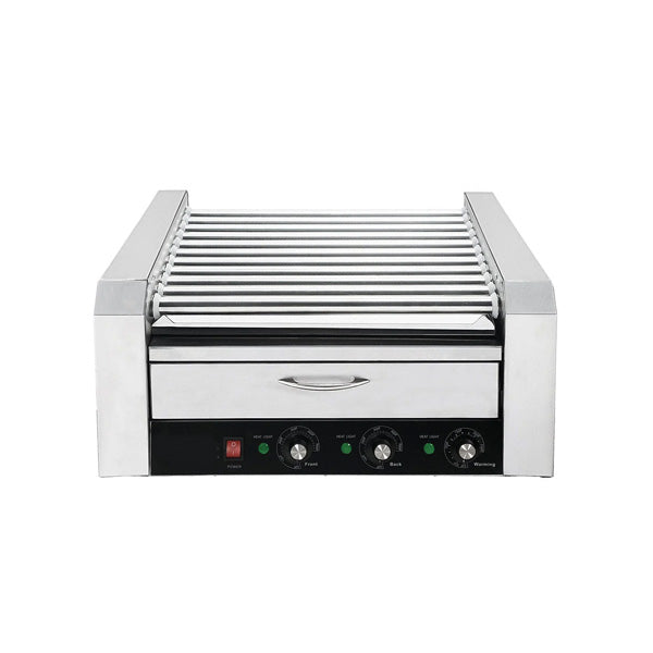 Hot Dog Roller 11 Roller with Warmer party and buffet equipment