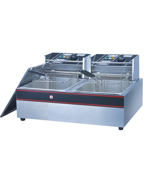Fryer Electric 2X6LT 2 Basket commercial fryer detail view 2