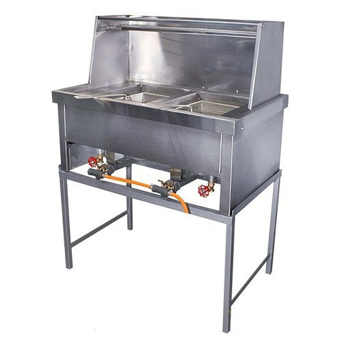 Spaza Gas Fryer (2x20lt) With Baskets commercial gas fryer