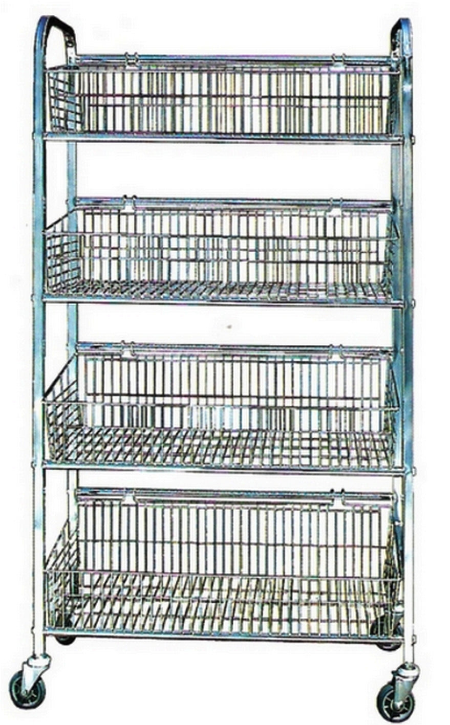 Bread Display Trolley 4-Tier bakery refrigeration and display unit detail view 2