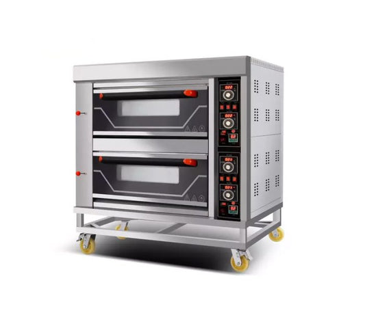 Oven 2 Deck 4 Tray Gas commercial gas oven