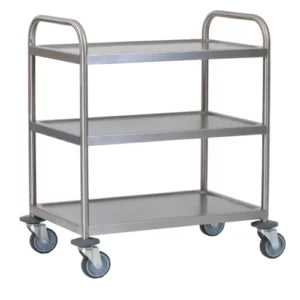 3 Tier Trolley Stainless Steel bakery storage and work unit detail view 2