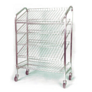 5-tier Bread Display Trolley bakery refrigeration and display unit detail view 3