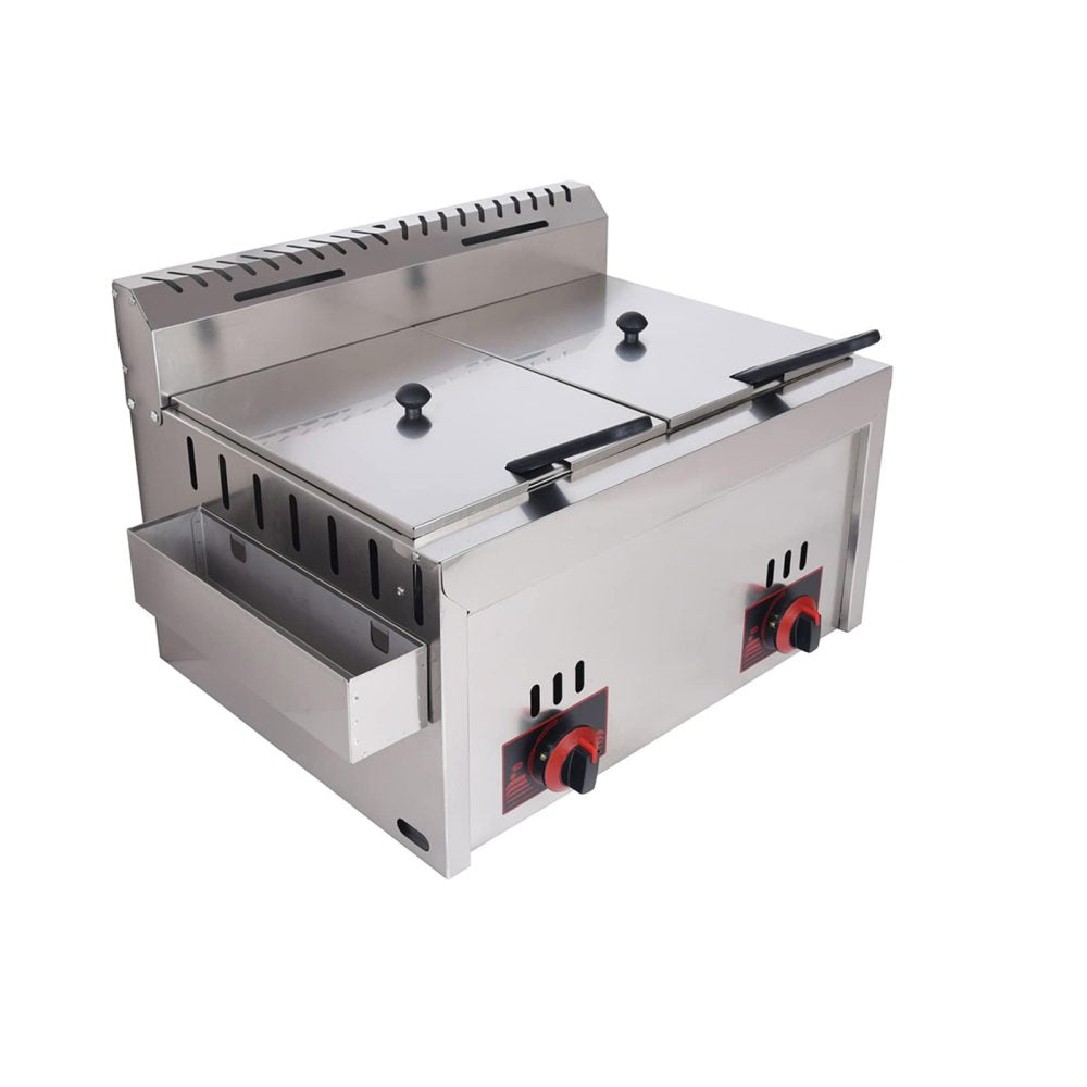 Double Gas Fryer (2x11lt) detail image 2