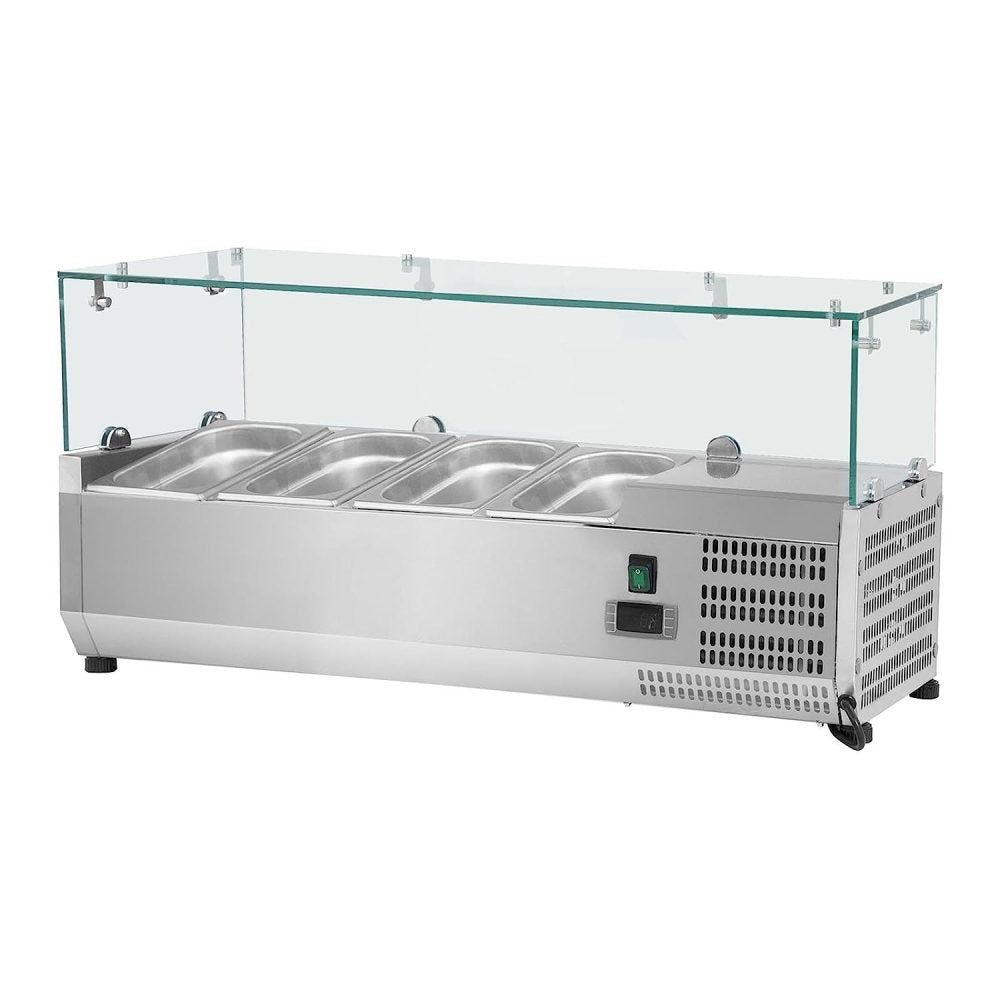 Salad / Pizza Counter Top Fridge 1.2m underbar refrigeration unit detail view 2