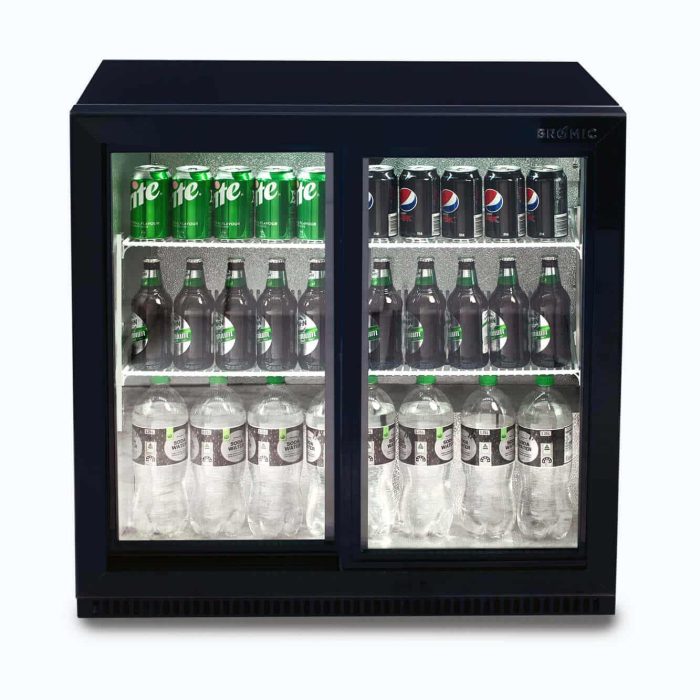 Back Bar Cooler 2 Door Sliding VSC-258 underbar refrigeration unit for South African commercial kitchens