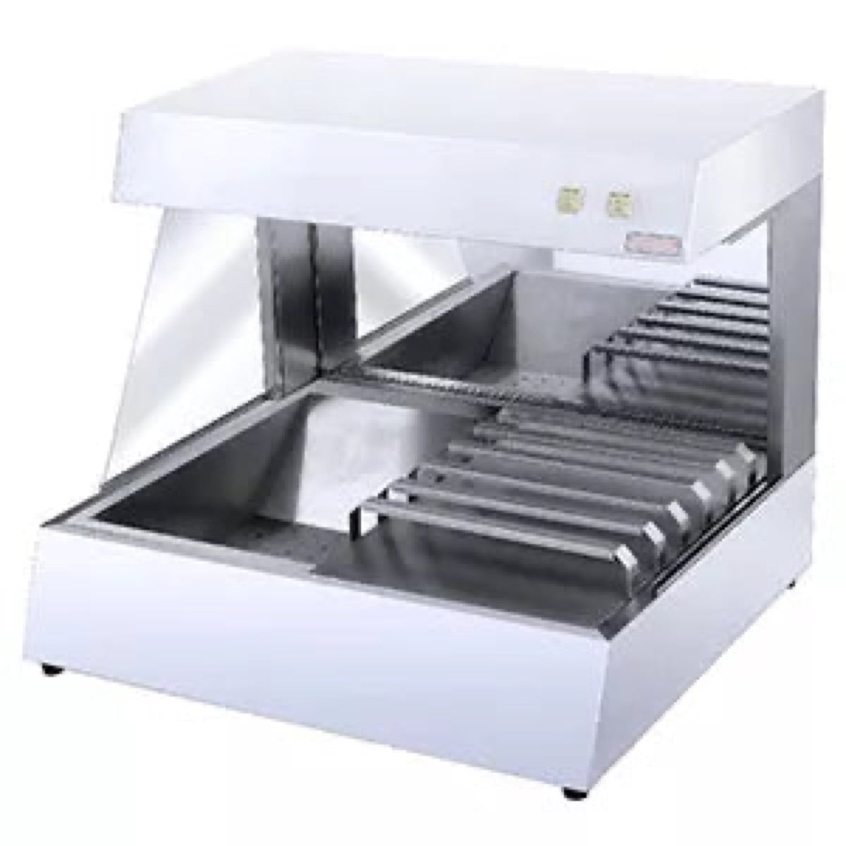 Chip Dump with Stacking Station food display unit for South African catering kitchens