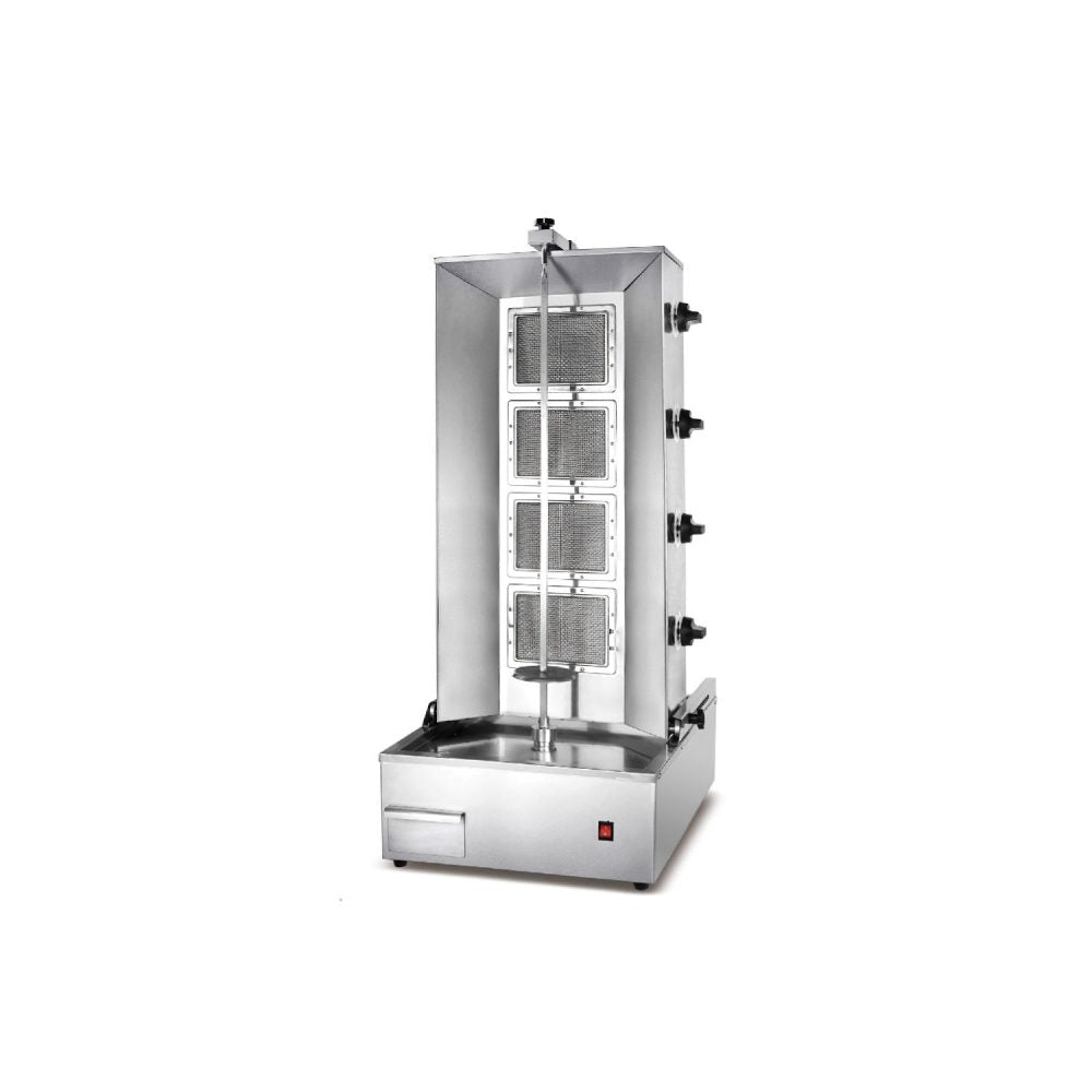 4 BURNER SHAWARMA MACHINE - ELECTRIC shawarma and rotisserie machine for South African catering kitchens