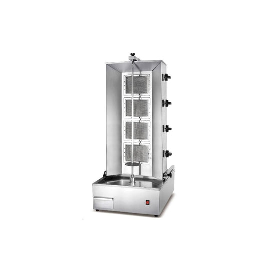 4 BURNER SHAWARMA MACHINE - ELECTRIC shawarma and rotisserie machine for South African catering kitchens
