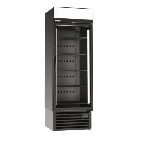 Carbon Fibre Staycold Single Door Upright Freezer commercial display fridge for South African commercial kitchens