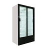 Double Door Sliding FULL Display Fridge WITH WHEELS - FS1140 commercial display fridge detail view 3