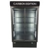 CARBON FIBRE Double Door Cooler (STAYCOLD) - Sliding Doors commercial display fridge detail view 6