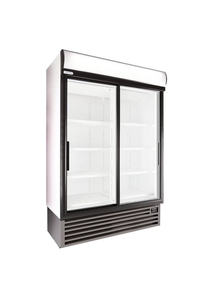 Double Door Display Fridge (STAYCOLD) - Sliding Doors (SD1360) commercial display fridge detail view 7