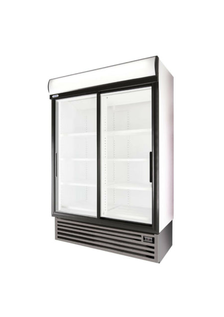 Double Door Display Fridge (STAYCOLD) - Sliding Doors (SD1360) commercial display fridge detail view 3
