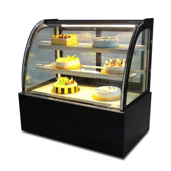 Cake Fridge Curved 1.8m commercial refrigerator equipment for South African commercial kitchens