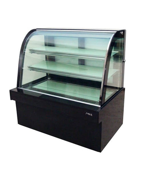 Cake Fridge Curved 1.5m commercial refrigerator equipment detail view 2