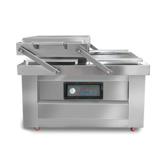 Two-Chamber Vacuum Packaging Machine DZ500/2C with 19-3/4″ Seal Bar Floor Standing commercial packaging equipment