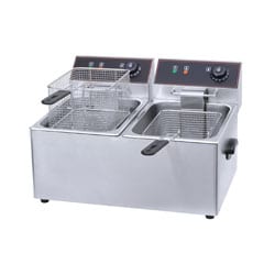 Fryer Electric Double (2x11L) commercial fryer detail view 2