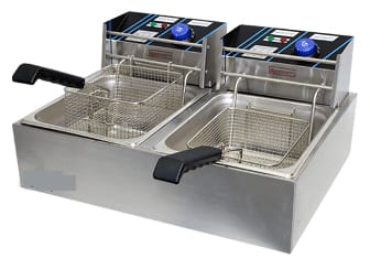 Fryer Electric Double DEF4 2X8LT commercial fryer detail view 2