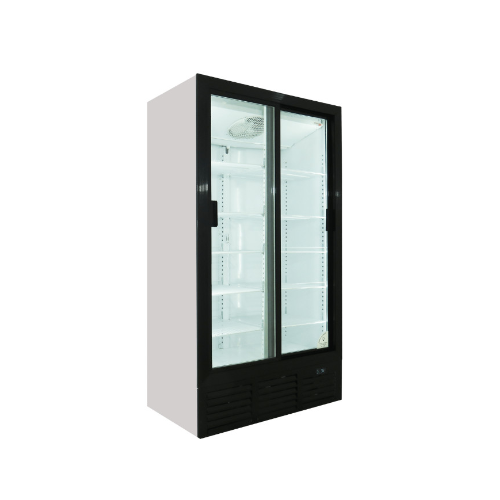 Double Door Sliding FULL Display Fridge - ES1140 commercial display fridge for South African commercial kitchens