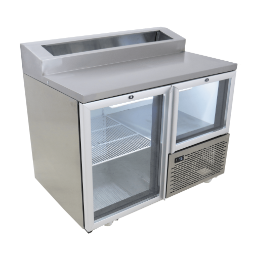 Fridgestar Underbar 1.5 Door - Glass Display - Pizza Top commercial display fridge for South African commercial kitchens