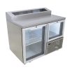 Fridgestar Underbar 1.5 Door - Glass Display - Pizza Top commercial display fridge detail view 4