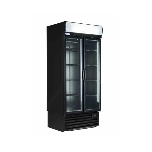 CARBON FIBRE Double Door Cooler (STAYCOLD) - Hinged Doors commercial display fridge detail view 5