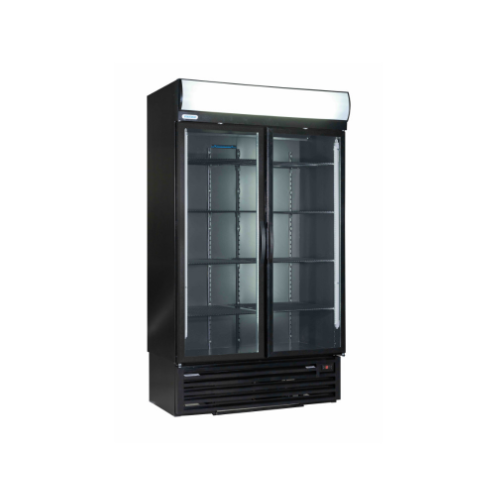 CARBON FIBRE Double Door Cooler (STAYCOLD) - Hinged Doors commercial display fridge detail view 5