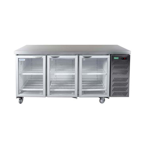 Staycold Glass Display Underbar Cooler 3 Door - 1.8m commercial display fridge for South African commercial kitchens