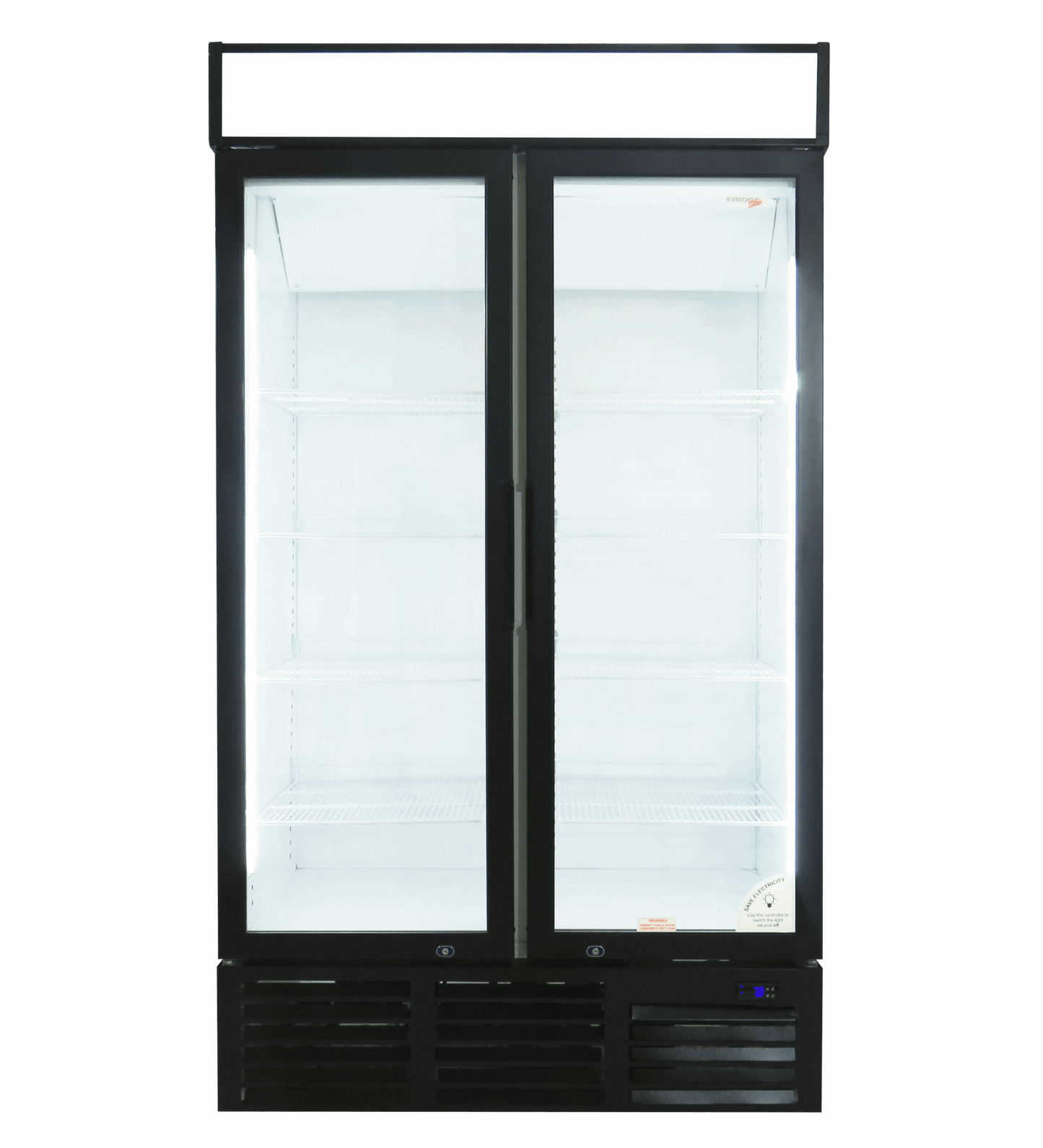 FRIDGESTAR Double Door Display Fridge - Hinged Doors commercial display fridge detail view 11